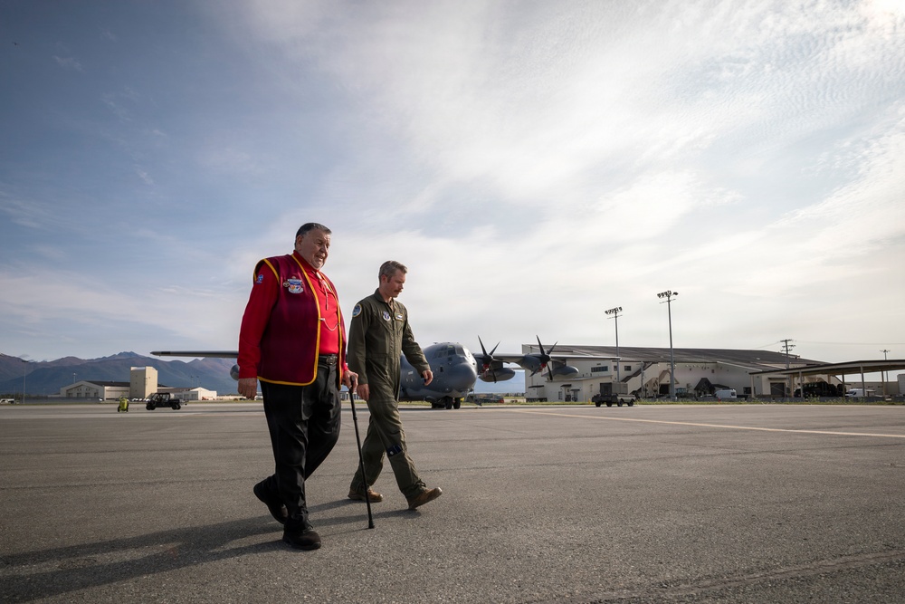 The Alaska Air National Guard’s 176th Wing hosts former Vietnam War POW Bill Robinson