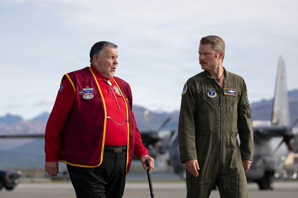 The Alaska Air National Guard’s 176th Wing hosts former Vietnam War POW Bill Robinson