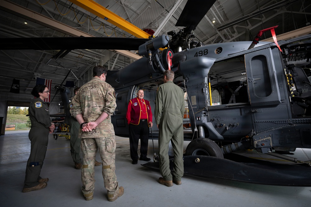 The Alaska Air National Guard’s 176th Wing hosts former Vietnam War POW Bill Robinson