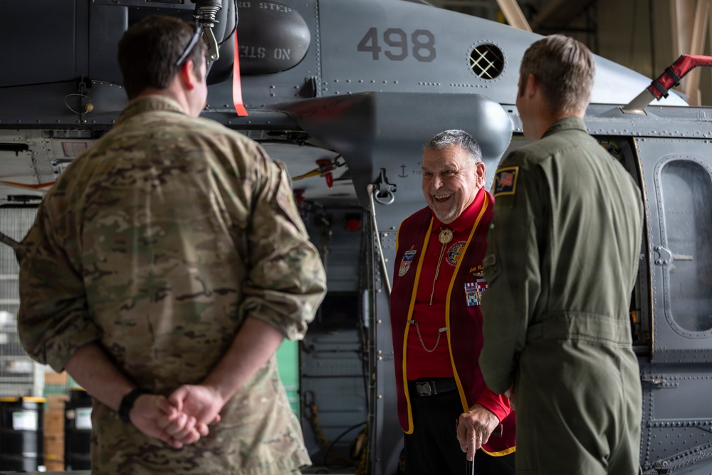 The Alaska Air National Guard’s 176th Wing hosts former Vietnam War POW Bill Robinson