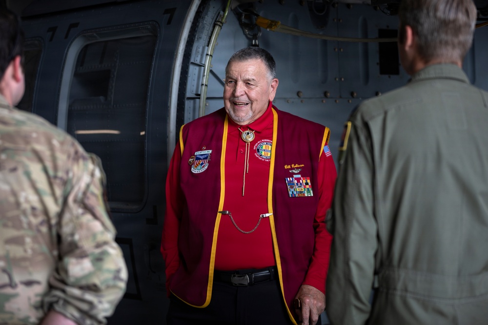 The Alaska Air National Guard’s 176th Wing hosts former Vietnam War POW Bill Robinson