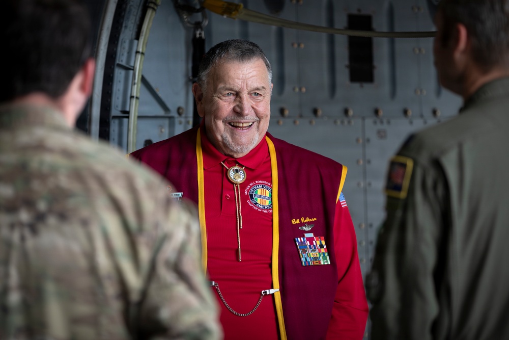 The Alaska Air National Guard’s 176th Wing hosts former Vietnam War POW Bill Robinson