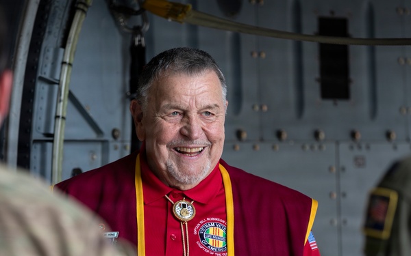 The Alaska Air National Guard’s 176th Wing hosts former Vietnam War POW Bill Robinson