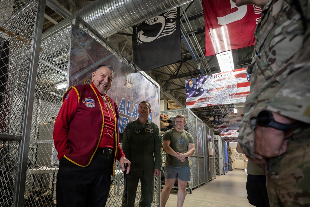 The Alaska Air National Guard’s 176th Wing hosts former Vietnam War POW Bill Robinson