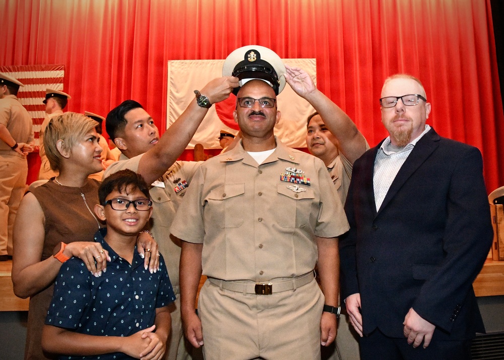 Forging the Future: NAVSUP FLCY Pins Five New Chief Petty Officers