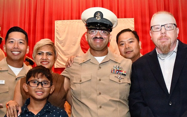 Forging the Future: NAVSUP FLCY Pins Five New Chief Petty Officers