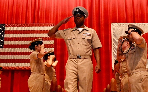 Forging the Future: NAVSUP FLCY Pins Five New Chief Petty Officers