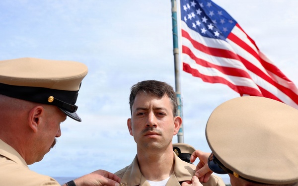 John Finn Holds A Chief Petty Officer Pinning Ceremony