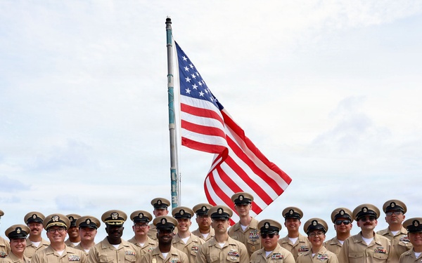 John Finn Holds A Chief Petty Officer Pinning Ceremony