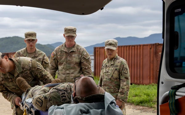 Help On The Way: 3-2 GSAB Conducts Medevac Rehearsal With 168th MMB