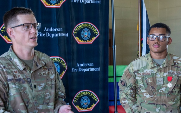 Red Cross Honors Andersen Airman with Highest Individual Lifesaving Award