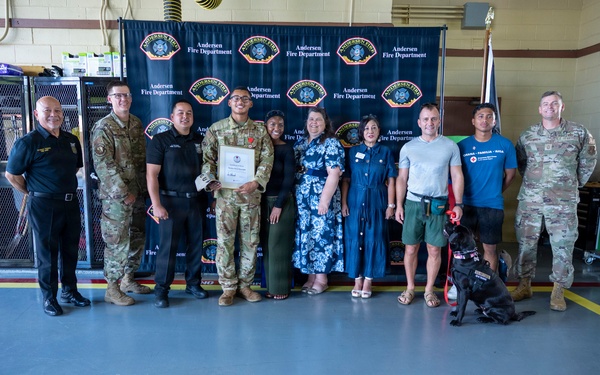 Red Cross Honors Andersen Airman with Highest Individual Lifesaving Award
