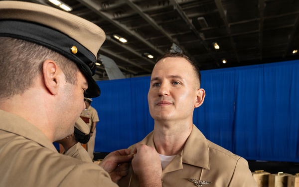 Chief Pinning Ceremony Aboard USS George H.W. Bush