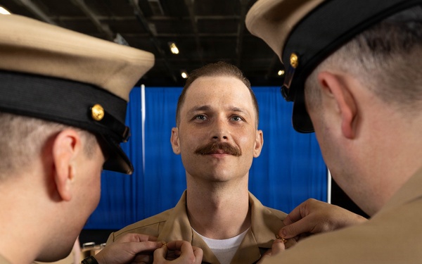 Chief Pinning Ceremony Aboard USS George H.W. Bush