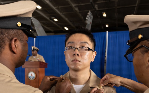 Chief Pinning Ceremony Aboard USS George H.W. Bush