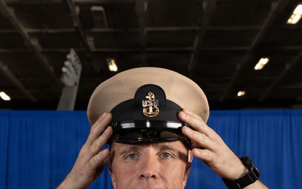 Chief Pinning Ceremony Aboard USS George H.W. Bush