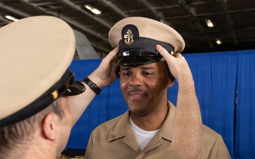 Chief Pinning Ceremony Aboard USS George H.W. Bush