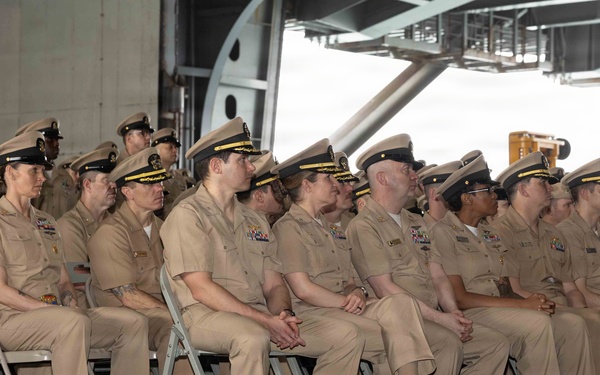 Chief Pinning Ceremony Aboard USS George H.W. Bush