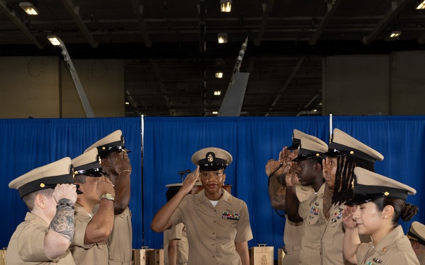 Chief Pinning Ceremony Aboard USS George H.W. Bush