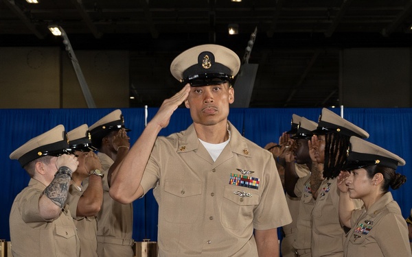 Chief Pinning Ceremony Aboard USS George H.W. Bush
