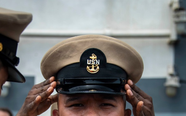 USS Boxer Holds Chief Petty Officer Pinning Ceremony