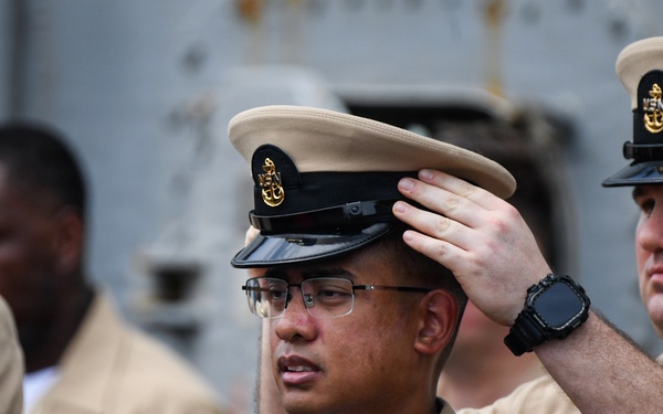 USS Boxer Holds Chief Petty Officer Pinning Ceremony