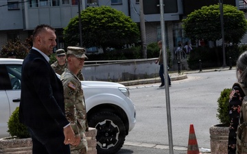 KFOR RC-East commander conducts key leader engagement in Zubin Potok
