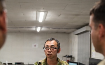 Japanese and U.S. Service Members Discuss Operations During Exercise Orient Shield