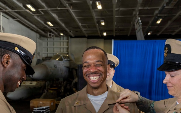 Chief Pinning Ceremony Aboard USS George H.W. Bush
