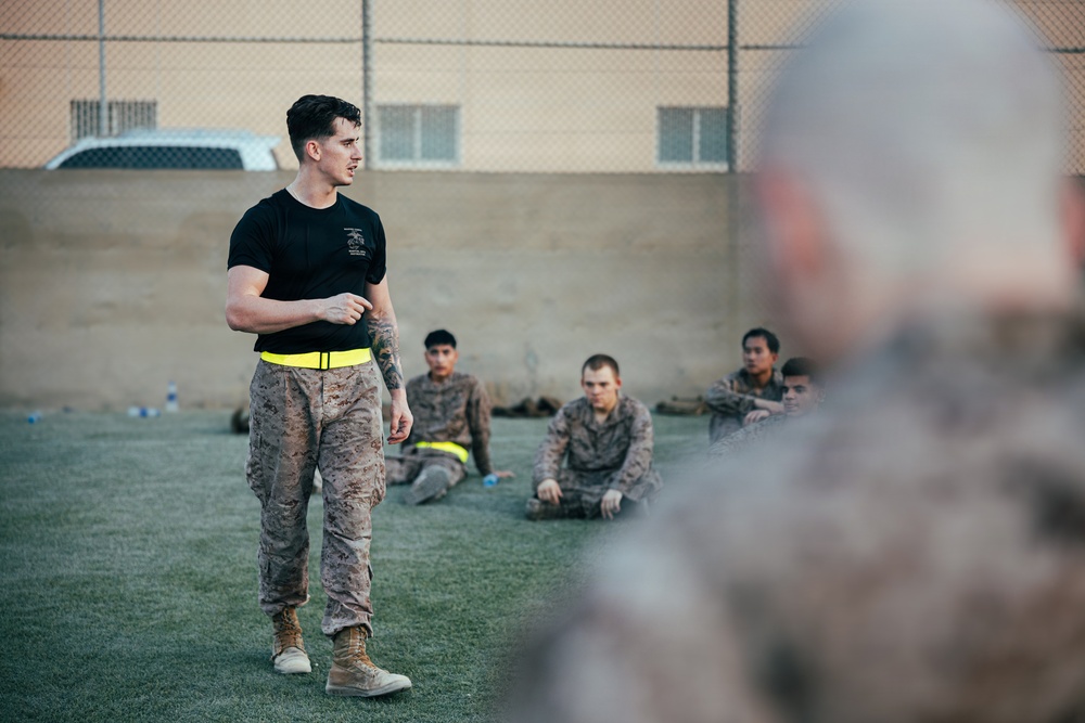 U.S. Marines Conduct a MCMAP Course in the CENTCOM AOR