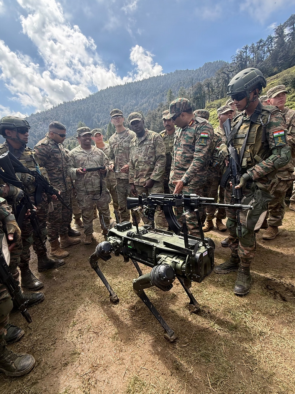 U.S., Indian Army Soldiers train together on counterterrorism operations during Yudh Abhyas 2026