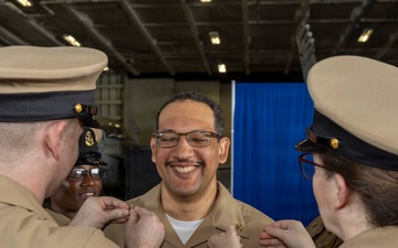 Chief Pinning Ceremony Aboard USS George H.W. Bush