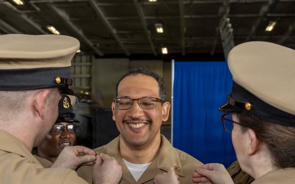 Chief Pinning Ceremony Aboard USS George H.W. Bush