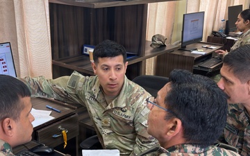 U.S., Indian Army officers plan combined operations during Yudh Abhyas 2026 Command Post Exercise