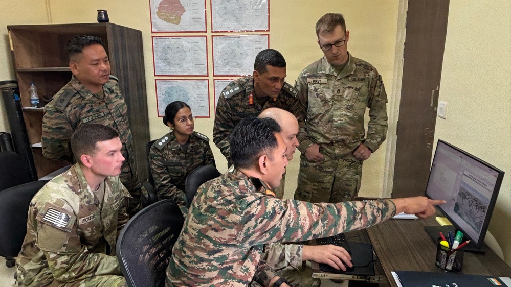 U.S., Indian Army officers plan combined operations during Yudh Abhyas 2026 Command Post Exercise
