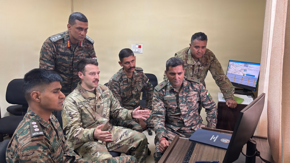 U.S., Indian Army officers plan combined operations during Yudh Abhyas 2026 Command Post Exercise