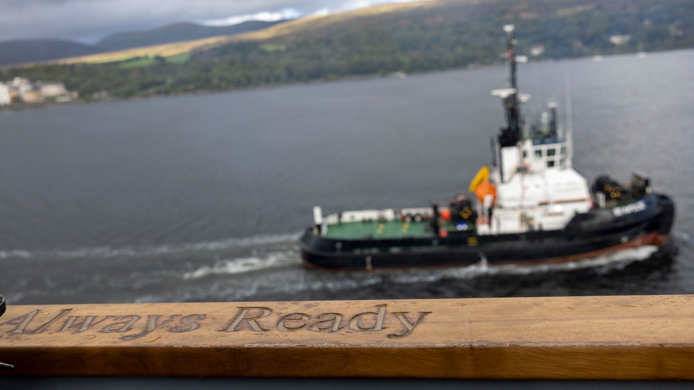 DDG 117 Departs from Scotland