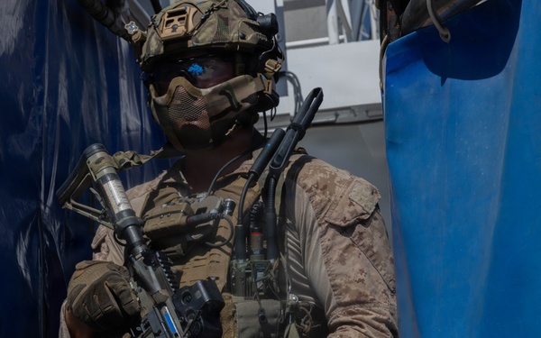 Force Reconnaissance Marines with 2d Reconnaissance Battalion demonstrate Visit, Board, Search and Seizure tactics at Phoenix Express 2026
