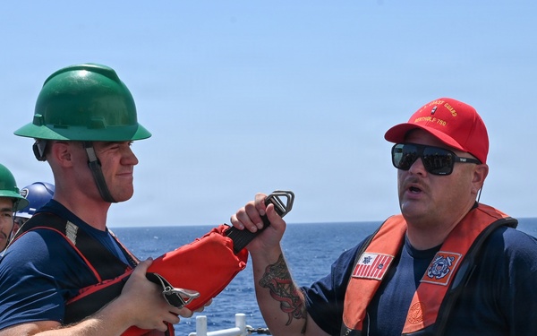 USCGC Bertholf Conducts Man-overboard Procedure Training in the Banda Sea