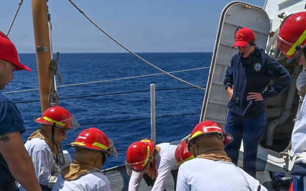 USCGC Bertholf Conducts Man-overboard Procedure Training in the Banda Sea