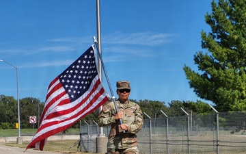MICC-Fort Riley keeps flag in motion during Patriot Day remembrance