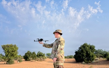 U.S., Indian Army Soldiers conduct drone target test flights during Yudh Abhyas 2026