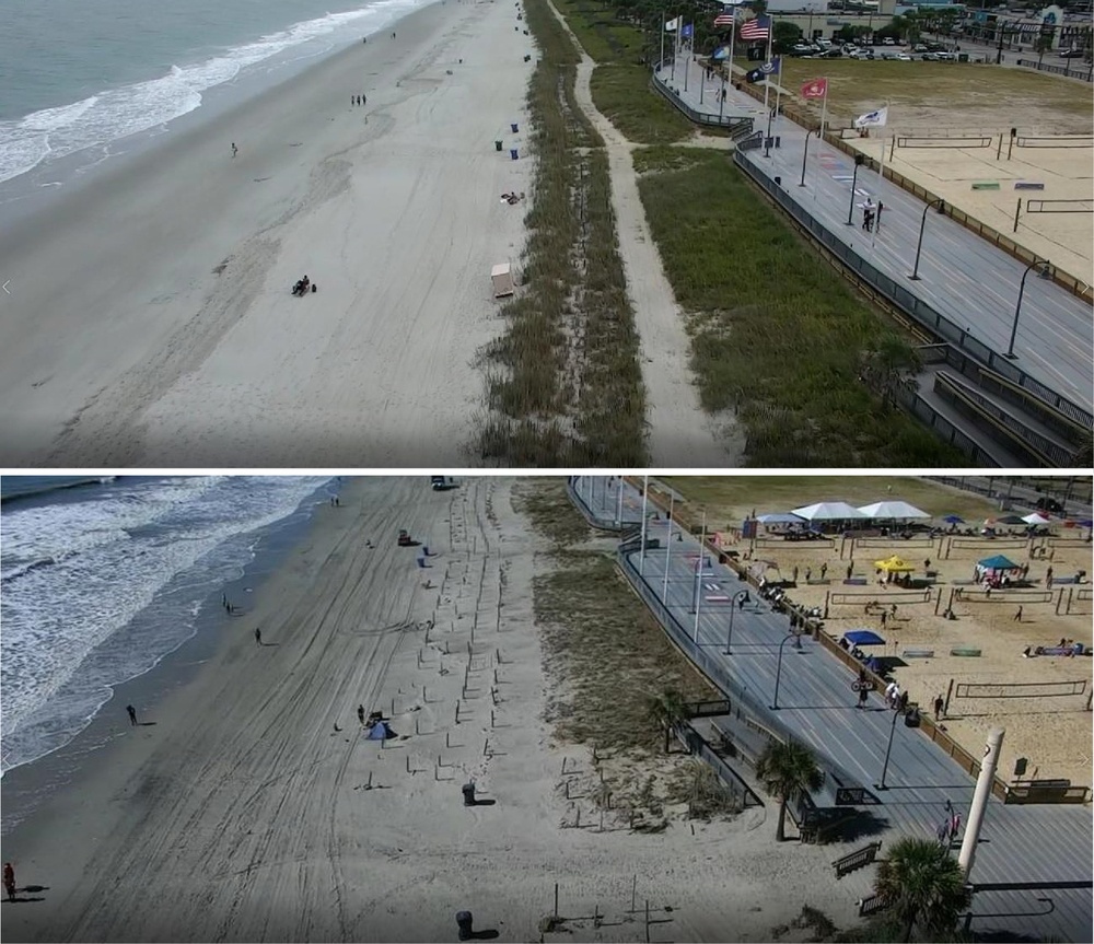 USACE Assessment Shows Hurricane Ian Shoreline Impacts at Myrtle Beach Boardwalk