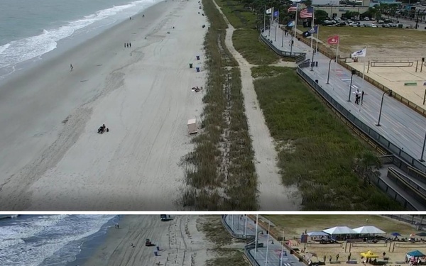 USACE Assessment Shows Hurricane Ian Shoreline Impacts at Myrtle Beach Boardwalk