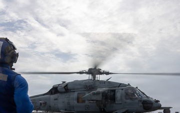 John Paul Jones Sailor Conducts Flight Operations