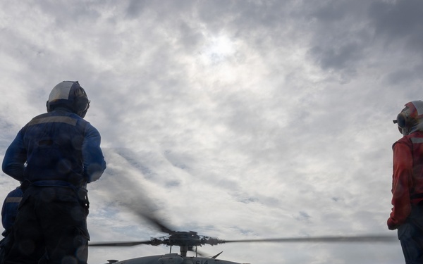 John Paul Jones Conducts Flight Operations