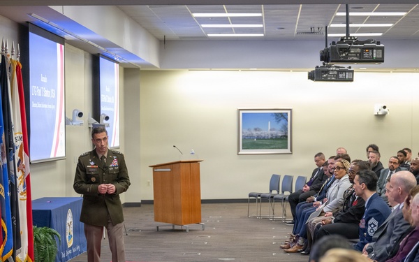 Lt. Gen. Stanton speaks at DISA annual awards ceremony.