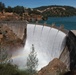 Water Overtops Harry L. Englebright Dam