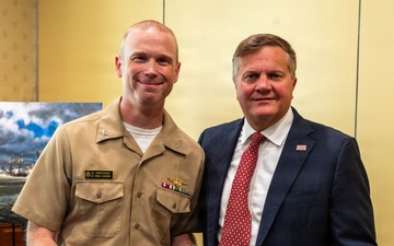 Captain Benjamin Armstrong Hosts a Lecture for the United States Naval Academy Lecture