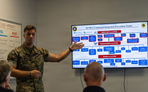 Dutch Marines visit 2nd Marine Logistic Group’s Human Performance Center